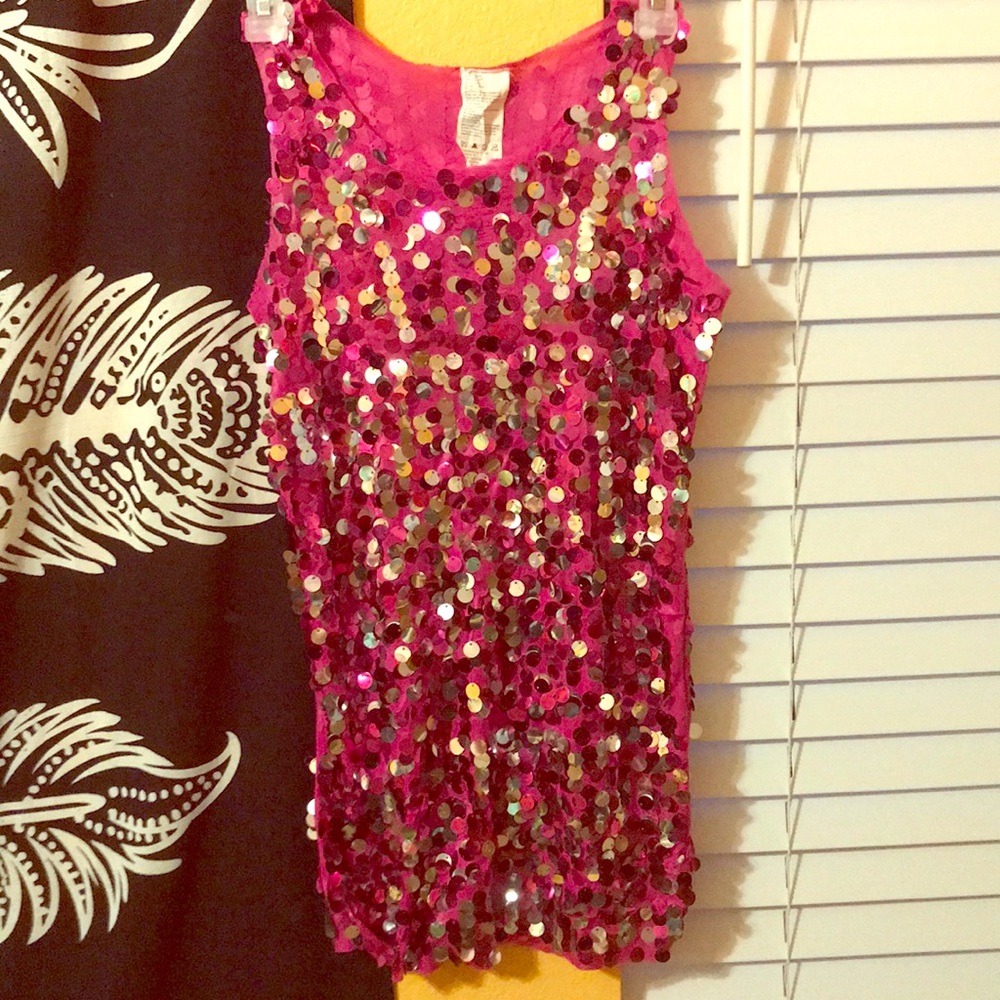 Sequin partygirl Hot pink dress